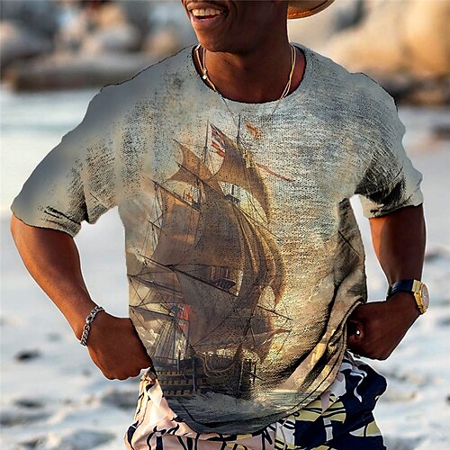 Herre T skjorte Vaffel T-skjorte Skip Grafiske trykk Crew-hals Klær 3D-utskrift utendørs Daglig Kort Erme Trykt mønster Designer Fritid Bekvem
Herre T skjorte Vaffel T-skjorte Skip Grafiske trykk Crew-hals Klær 3D-utskrift utendørs Daglig Kort Erme Trykt mønster Designer Fritid Bekvem