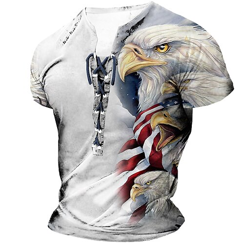 Hombre Camiseta Graphic Animal Águila Escote Chino Ropa Impresión 3D Diario Deportes Manga Corta Acordonado Estampado Moda Design Vintage
Hombre Camiseta Graphic Animal Águila Escote Chino Ropa Impresión 3D Diario Deportes Manga Corta Acordonado Estampado Moda Design Vintage