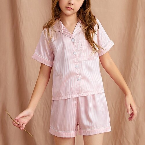 Bambino Da ragazza Set pigiama Manica corta Rosa Color Block Estate Primavera Adorabile Interni 7-13 anni
Bambino Da ragazza Set pigiama Manica corta Rosa Color Block Estate Primavera Adorabile Interni 7-13 anni