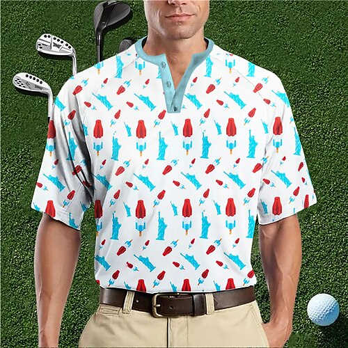 Herre Henley-skjorte Grafisk Frihedsgudinden Henley Tøj 3D-udskrivning udendørs Daglig Kortærmet Knap ned Trykt mønster Mode Designer Bekvem
Herre Henley-skjorte Grafisk Frihedsgudinden Henley Tøj 3D-udskrivning udendørs Daglig Kortærmet Knap ned Trykt mønster Mode Designer Bekvem