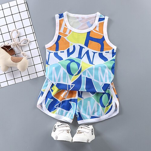 Bambino Da ragazzo Tute sportive Vestito Cartoni animati Senza maniche Impostare Sportivo Primavera 7-13 anni Bianco Avorio Blu
Bambino Da ragazzo Tute sportive Vestito Cartoni animati Senza maniche Impostare Sportivo Primavera 7-13 anni Bianco Avorio Blu