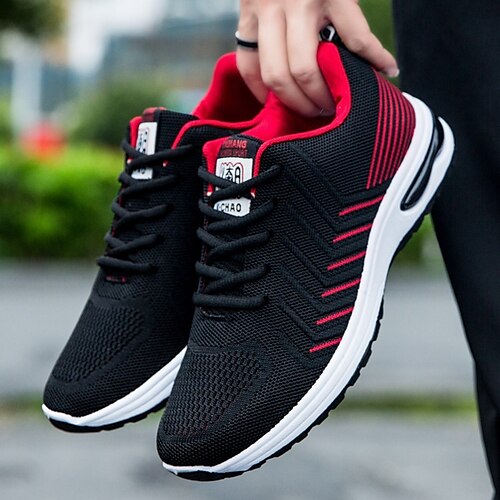 Per uomo Scarpe da ginnastica Uncinetto Scarpe comfort Per sport Informale Giornaliero Ufficio e carriera Footing PVC Tessitura volante Traspirante Stivaletti / tronchetti Bianco / nero Nero / Rosso
Per uomo Scarpe da ginnastica Uncinetto Scarpe comfort Per sport Informale Giornaliero Ufficio e carriera Footing PVC Tessitura volante Traspirante Stivaletti / tronchetti Bianco / nero Nero / Rosso