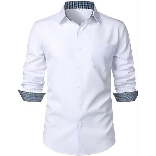 Per uomo Camicia Camicie Camicia con bottoni Bianco Manica lunga Liscio Collo ripiegabile Primavera & Autunno Per uscire Casual / quotidiano Abbigliamento Di base
Per uomo Camicia Camicie Camicia con bottoni Bianco Manica lunga Liscio Collo ripiegabile Primavera & Autunno Per uscire Casual / quotidiano Abbigliamento Di base