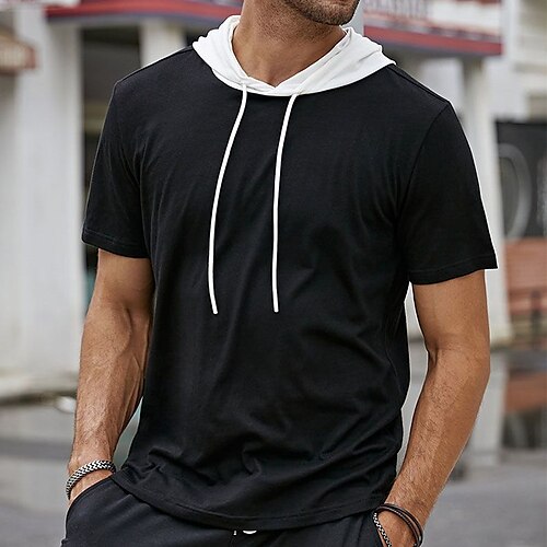 Per uomo maglietta T-shirt Liscio Con cappuccio Strada Da mare Maniche corte Abbigliamento Di tendenza Originale Essenziale
Per uomo maglietta T-shirt Liscio Con cappuccio Strada Da mare Maniche corte Abbigliamento Di tendenza Originale Essenziale