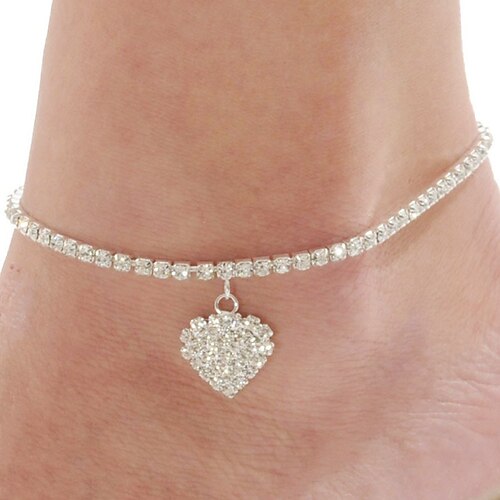 Ankel Armbånd Stilfuld Enkel Dame Kropssmykker Til Ferie Strand Klassisk Kvadratisk Zirconium Legering Hjerte Sølv 1 stk
Ankel Armbånd Stilfuld Enkel Dame Kropssmykker Til Ferie Strand Klassisk Kvadratisk Zirconium Legering Hjerte Sølv 1 stk