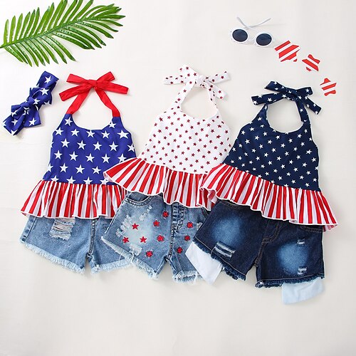 2 Dele Baby Pige Stjerne Tank Top & shorts sæt Sæt Uden ærmer Aktiv Afslappet 3-7 år Sommer Hvid Navyblå Marineblå
2 Dele Baby Pige Stjerne Tank Top & shorts sæt Sæt Uden ærmer Aktiv Afslappet 3-7 år Sommer Hvid Navyblå Marineblå