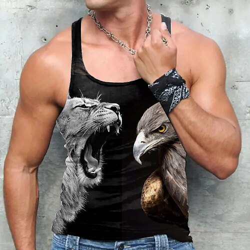 Per uomo Panciotto Canotte con retro a vogatore Maglietta senza maniche da uomo Pop art Animali A V Abbigliamento Stampa 3D Giornaliero Sport Senza maniche Stampa Di tendenza Originale Muscolo
Per uomo Panciotto Canotte con retro a vogatore Maglietta senza maniche da uomo Pop art Animali A V Abbigliamento Stampa 3D Giornaliero Sport Senza maniche Stampa Di tendenza Originale Muscolo