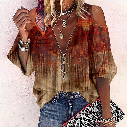 Mujer Camisa Blusa Amarillo Rosa Rojo Graphic Cortado Cremallera de un cuarto Manga Larga Casual Básico Escote en Pico Regular S
Mujer Camisa Blusa Amarillo Rosa Rojo Graphic Cortado Cremallera de un cuarto Manga Larga Casual Básico Escote en Pico Regular S