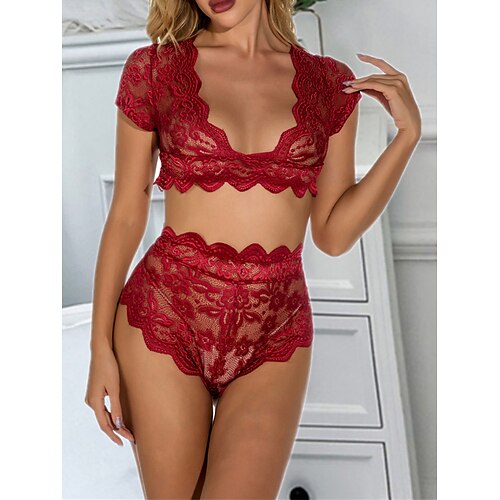 Dame Sexede kroppe Sæt 2 Dele Ren farve Mode Sexede Uniformer Kærester Hjem Seng Valentinsdag Polyester Åndbart V-strop Kortærmet Sommer Forår Sort Hvid
Dame Sexede kroppe Sæt 2 Dele Ren farve Mode Sexede Uniformer Kærester Hjem Seng Valentinsdag Polyester Åndbart V-strop Kortærmet Sommer Forår Sort Hvid