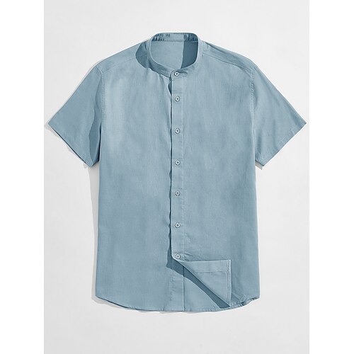 Herre Skjorte Button Up skjorte Sommer skjorte Casual skjorte Sort Hvid Blå Grøn Kortærmet Vanlig Båndkrave Daglig Ferierejse Tøj Mode Afslappet Bekvem
Herre Skjorte Button Up skjorte Sommer skjorte Casual skjorte Sort Hvid Blå Grøn Kortærmet Vanlig Båndkrave Daglig Ferierejse Tøj Mode Afslappet Bekvem