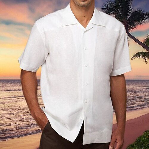 Herre linned skjorte Skjorte Button Up skjorte Sommer skjorte Strandtrøje Hvid Lyserød Blå Kortærmet Vanlig Lejrhalsbånd Sommer Afslappet Daglig Tøj
Herre linned skjorte Skjorte Button Up skjorte Sommer skjorte Strandtrøje Hvid Lyserød Blå Kortærmet Vanlig Lejrhalsbånd Sommer Afslappet Daglig Tøj