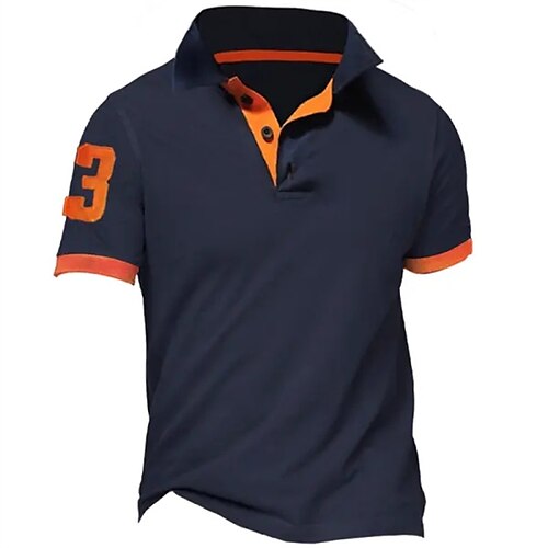 Herre POLO T-skjorte Golf skjorte Avslappet Ferie Knaphul Klassisk Kortermet Mote Grunnleggende Grafisk Bokstaver Knapp Sommer Normal Mørk Marineblå POLO T-skjorte
Herre POLO T-skjorte Golf skjorte Avslappet Ferie Knaphul Klassisk Kortermet Mote Grunnleggende Grafisk Bokstaver Knapp Sommer Normal Mørk Marineblå POLO T-skjorte