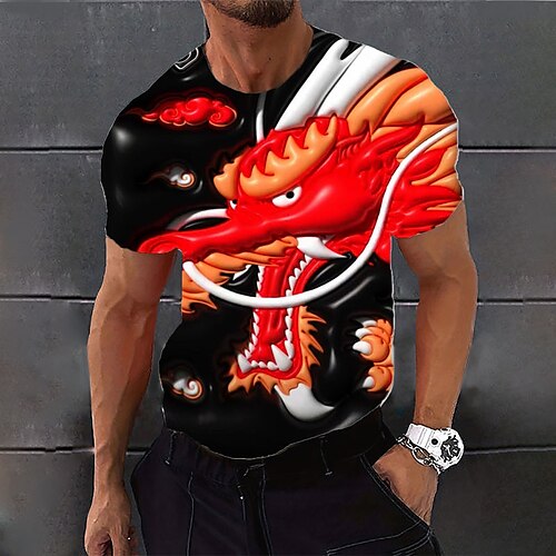 Per uomo maglietta Pop art Drago Girocollo Abbigliamento Stampa 3D Esterno Giornaliero Manica corta Stampa Di tendenza Originale Vintage
Per uomo maglietta Pop art Drago Girocollo Abbigliamento Stampa 3D Esterno Giornaliero Manica corta Stampa Di tendenza Originale Vintage