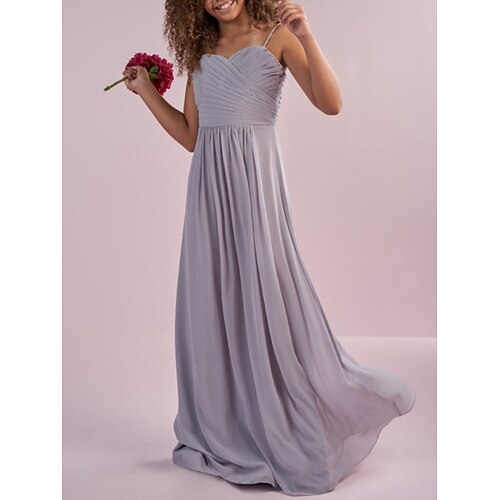 Linjeform Gulvlengde Firkantet hals Chiffon Sommer Junior brudepike kjoler og kjoler Med Ruchiing لون واحد Gjestekjole for barn 4-16 år
Linjeform Gulvlengde Firkantet hals Chiffon Sommer Junior brudepike kjoler og kjoler Med Ruchiing لون واحد Gjestekjole for barn 4-16 år