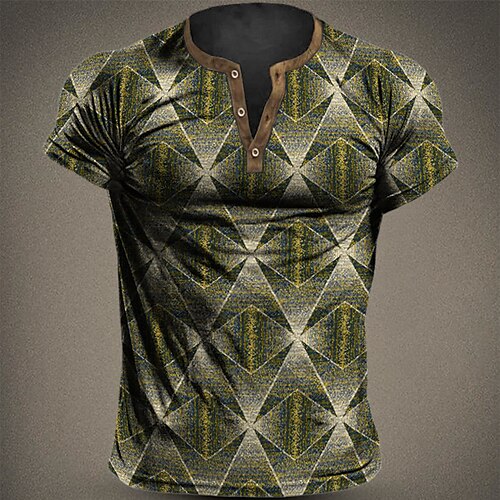 Per uomo Camicia Henley Pop art Fantasia geometrica Henley Abbigliamento Stampa 3D Esterno Giornaliero Manica corta Bottone giù Stampa Di tendenza Originale Comodo
Per uomo Camicia Henley Pop art Fantasia geometrica Henley Abbigliamento Stampa 3D Esterno Giornaliero Manica corta Bottone giù Stampa Di tendenza Originale Comodo