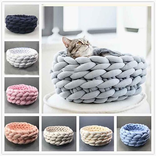 ligne de bande de coton bricolage tissage créatif nid pour animaux de compagnie lavable en machine chat chien nid
ligne de bande de coton bricolage tissage créatif nid pour animaux de compagnie lavable en machine chat chien nid