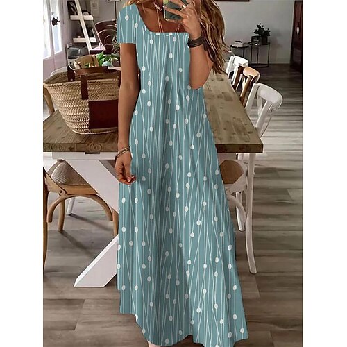 Per donna Abito lungo Abito lungo Abito casual Abito linea A Abito estivo Fantasia geometrica Di tendenza Streetwear Esterno Giornaliero Per eventi Stampa Manica corta Squadrata Vestito Standard Blu
Per donna Abito lungo Abito lungo Abito casual Abito linea A Abito estivo Fantasia geometrica Di tendenza Streetwear Esterno Giornaliero Per eventi Stampa Manica corta Squadrata Vestito Standard Blu