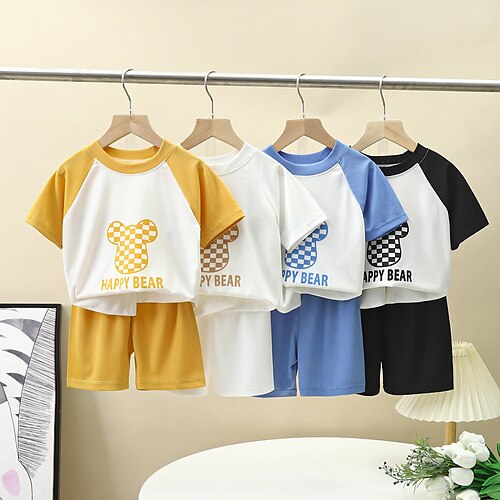2 pezzi Bambino Da ragazzo T-shirt e pantaloncini Vestito Cartoni animati Alfabetico Manica corta Girocollo Impostare Informale Di tendenza Giornaliero Estate Primavera 7-13 anni Nero Bianco Giallo
2 pezzi Bambino Da ragazzo T-shirt e pantaloncini Vestito Cartoni animati Alfabetico Manica corta Girocollo Impostare Informale Di tendenza Giornaliero Estate Primavera 7-13 anni Nero Bianco Giallo