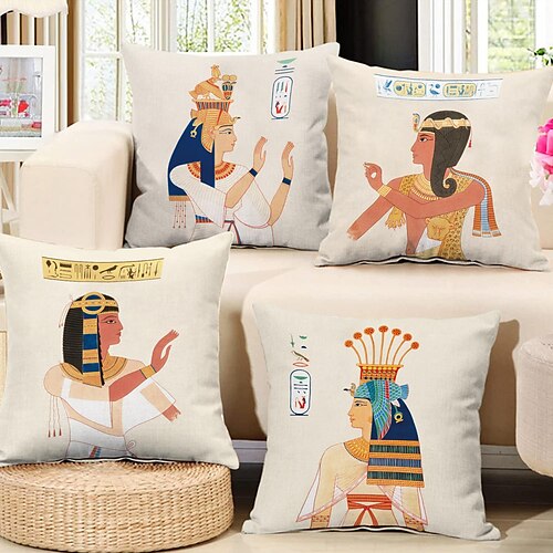 Egypt Ancient Double Side Pillow Cover 4PC Soft Decorative Square Cushion Case Pillowcase for Bedroom Livingroom Sofa Couch Chair
Egypt Ancient Double Side Pillow Cover 4PC Soft Decorative Square Cushion Case Pillowcase for Bedroom Livingroom Sofa Couch Chair