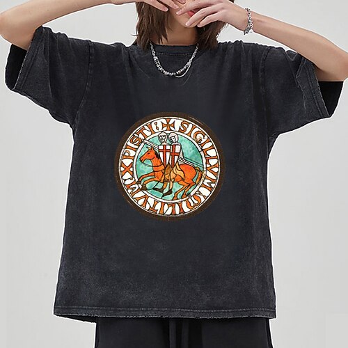 Den Sidste Templar Tempelridder Korsfarer T-shirt Oversized Acid Washed Tee Trykt mønster Retro Punk og gotisk T恤衫 Til Herre Dame Unisex Voksne Varmstempling 100% bomuld Afslappet / Hverdag
Den Sidste Templar Tempelridder Korsfarer T-shirt Oversized Acid Washed Tee Trykt mønster Retro Punk og gotisk T恤衫 Til Herre Dame Unisex Voksne Varmstempling 100% bomuld Afslappet / Hverdag