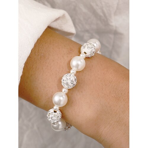 Per donna Braccialetto con perline Bracciale Classico Matrimonio Di tendenza Vacanze Plastica Gioielli braccialetto Bianco Per Matrimonio Giornaliero Per eventi Appuntamento
Per donna Braccialetto con perline Bracciale Classico Matrimonio Di tendenza Vacanze Plastica Gioielli braccialetto Bianco Per Matrimonio Giornaliero Per eventi Appuntamento