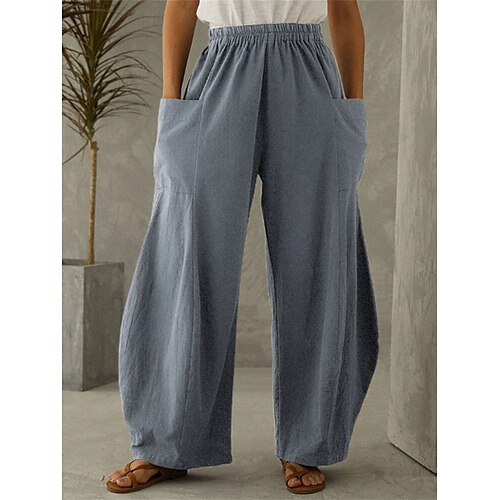 Dame Store størrelser lounge Bukser Ren farge Mote Fritid Myk Hjem Daglig Seng Polyester Pustende Lang bukse Bukse Lomme Sommer Vår Blå Mørkeblå
Dame Store størrelser lounge Bukser Ren farge Mote Fritid Myk Hjem Daglig Seng Polyester Pustende Lang bukse Bukse Lomme Sommer Vår Blå Mørkeblå