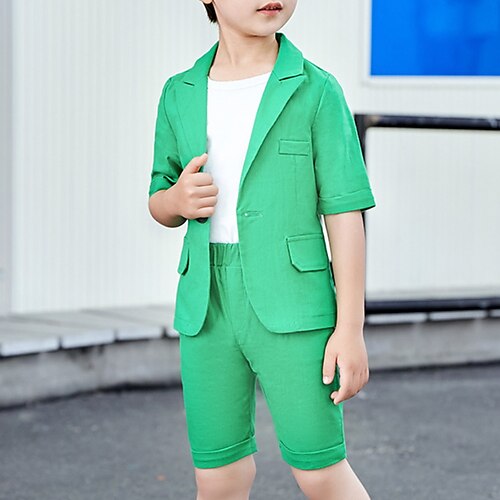 3 pezzi Bambino Da ragazzo Completo e giacca T-shirt e pantaloncini Vestito Tinta unica Manica corta Impostare Informale Essenziale Estate Primavera 3-7 anni Rosso Blu Verde
3 pezzi Bambino Da ragazzo Completo e giacca T-shirt e pantaloncini Vestito Tinta unica Manica corta Impostare Informale Essenziale Estate Primavera 3-7 anni Rosso Blu Verde