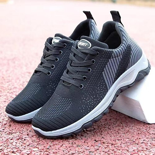 Hombre Zapatillas de deporte Zapatos Flyknit Deportivo Casual Exterior Diario Zapatos de Paseo Flying Weaving Transpirable Negro Gris Verano Primavera
Hombre Zapatillas de deporte Zapatos Flyknit Deportivo Casual Exterior Diario Zapatos de Paseo Flying Weaving Transpirable Negro Gris Verano Primavera
