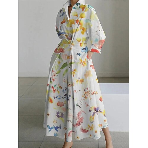 Per donna Abito chemisier Abito casual Vestito maxi Esterno Giornaliero Da mare Poliestere Di tendenza Moderno Colletto alla coreana Pulsante Tasche Manica lunga Estate Primavera Autunno 2023 Standard
Per donna Abito chemisier Abito casual Vestito maxi Esterno Giornaliero Da mare Poliestere Di tendenza Moderno Colletto alla coreana Pulsante Tasche Manica lunga Estate Primavera Autunno 2023 Standard