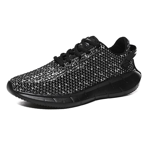 Herre Sko Treningssko Store størrelser Flyknit sko Fritid Daglig Løp Gange Netting Pustende Svart og Hvit Hvit / Sølv Svart Sommer Vår
Herre Sko Treningssko Store størrelser Flyknit sko Fritid Daglig Løp Gange Netting Pustende Svart og Hvit Hvit / Sølv Svart Sommer Vår
