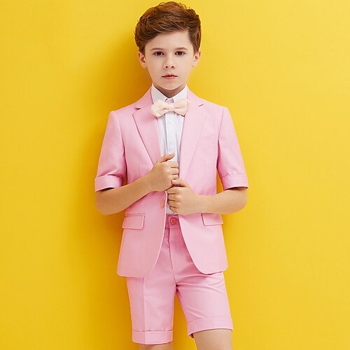 Feste 3 ( Maglietta Pantalone Papillon Giacca ) Abiti da ragazzo per bambini Maniche corte Misto cotone Tinta unita Estate 3-17 anni
Feste 3 ( Maglietta Pantalone Papillon Giacca ) Abiti da ragazzo per bambini Maniche corte Misto cotone Tinta unita Estate 3-17 anni