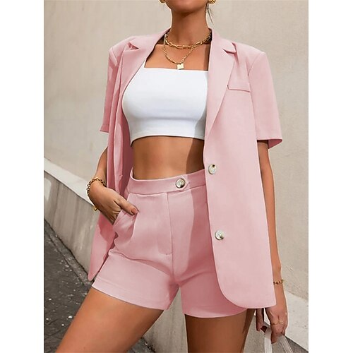 Per donna Abiti Ufficio Da tutti i giorni Per uscire Estate Primavera Standard Cappotto Standard Tenere al caldo Antivento Traspirante Moda Moderno Stile di strada Giacca Maniche corte Tinta unica
Per donna Abiti Ufficio Da tutti i giorni Per uscire Estate Primavera Standard Cappotto Standard Tenere al caldo Antivento Traspirante Moda Moderno Stile di strada Giacca Maniche corte Tinta unica
