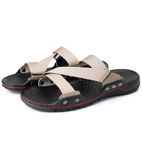 Per uomo Sandali Pantofole Sandali in pelle Pantofole da esterno Pantofole da spiaggia Informale Stile da spiaggia Interni Giornaliero Footing Lino Pelle Traspirante Nero Borgogna Beige Color Block
Per uomo Sandali Pantofole Sandali in pelle Pantofole da esterno Pantofole da spiaggia Informale Stile da spiaggia Interni Giornaliero Footing Lino Pelle Traspirante Nero Borgogna Beige Color Block