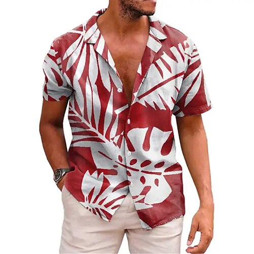 Homme Chemise Chemise hawaïenne Floral Cocotier Imprimés Photos Feuilles Collier cubain Rose Claire Vin Rouge Extérieur Casual Manche Courte Imprimer Vêtement Tenue Sportif Mode Vêtement de rue Design
Homme Chemise Chemise hawaïenne Floral Cocotier Imprimés Photos Feuilles Collier cubain Rose Claire Vin Rouge Extérieur Casual Manche Courte Imprimer Vêtement Tenue Sportif Mode Vêtement de rue Design