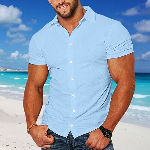 Per uomo camicia di lino Camicia Camicia con bottoni Camicia estiva Camicia da spiaggia Bianco Rosa Blu Manica corta Liscio Bavero Estate Informale Giornaliero Abbigliamento
Per uomo camicia di lino Camicia Camicia con bottoni Camicia estiva Camicia da spiaggia Bianco Rosa Blu Manica corta Liscio Bavero Estate Informale Giornaliero Abbigliamento