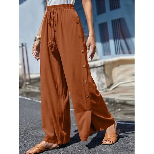 Dame Store størrelser lounge Bukser Ren farge Mote Fritid Myk Hjem Daglig Seng Polyester Pustende Lang bukse Bukse Knapp Lomme Sommer Vår Militærgrønn Rød
Dame Store størrelser lounge Bukser Ren farge Mote Fritid Myk Hjem Daglig Seng Polyester Pustende Lang bukse Bukse Knapp Lomme Sommer Vår Militærgrønn Rød