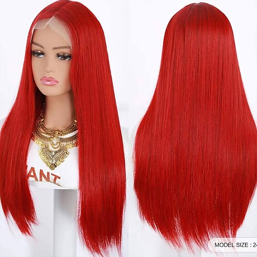 Red Lace Front Wigs for Women Long Straight Heat Resistant Fiber Hair Synthetic Lace Wig
Red Lace Front Wigs for Women Long Straight Heat Resistant Fiber Hair Synthetic Lace Wig