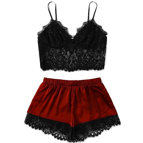Dame Store størrelser Sexy undertøy Sett Ren farge Kjærester Ultratynn Varmt Hjem Daglig Seng Sateng Pustende stropper Ermeløs Stropp Topp Shorts Åpen rygg Sommer Vår Svart Vin
Dame Store størrelser Sexy undertøy Sett Ren farge Kjærester Ultratynn Varmt Hjem Daglig Seng Sateng Pustende stropper Ermeløs Stropp Topp Shorts Åpen rygg Sommer Vår Svart Vin