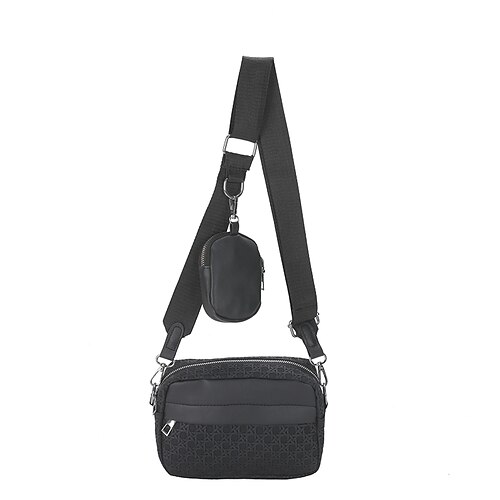 Dame Crossbody-veske Veskesett PU lær Daglig Glidelås Stor kapasitet Helfarge Svart Hvit
Dame Crossbody-veske Veskesett PU lær Daglig Glidelås Stor kapasitet Helfarge Svart Hvit