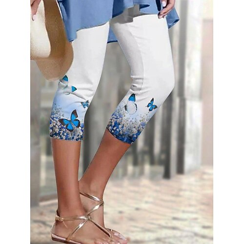 Dame capri shorts Blå Afslappet Afslappet / Hverdag Calf-længde Åndbart Sommerfugl S M L XL 2XL
Dame capri shorts Blå Afslappet Afslappet / Hverdag Calf-længde Åndbart Sommerfugl S M L XL 2XL