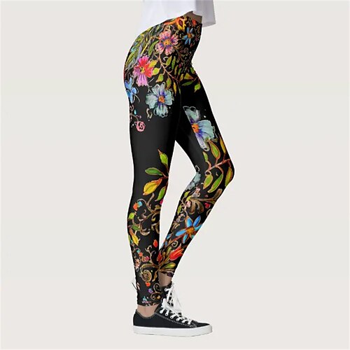 Dame Yoga Leggings Midjekontroll Rumpeløft Høy Midje Yoga & Danse Sko Trening Treningsøkt Avskårede tights Bunner Blomster Svart Gul Blå sport Sportsklær Høy Elastisitet
Dame Yoga Leggings Midjekontroll Rumpeløft Høy Midje Yoga & Danse Sko Trening Treningsøkt Avskårede tights Bunner Blomster Svart Gul Blå sport Sportsklær Høy Elastisitet