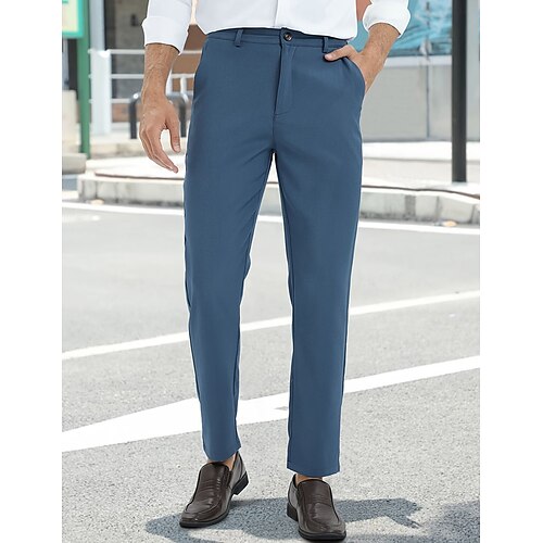 Per uomo Pantaloni Chino Pantaloni chino Tasche Liscio Comfort Traspirante Esterno Giornaliero Per uscire Di tendenza Informale Blu
Per uomo Pantaloni Chino Pantaloni chino Tasche Liscio Comfort Traspirante Esterno Giornaliero Per uscire Di tendenza Informale Blu