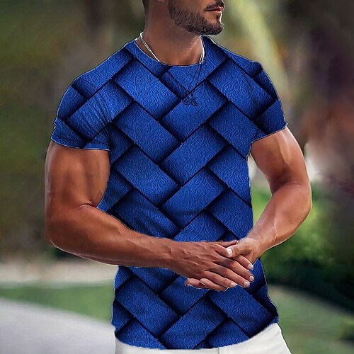 Herre T skjorte Grafisk Geometrisk Crew-hals Klær 3D-utskrift utendørs Daglig Kortermet Trykt mønster Mote Designer Årgang
Herre T skjorte Grafisk Geometrisk Crew-hals Klær 3D-utskrift utendørs Daglig Kortermet Trykt mønster Mote Designer Årgang