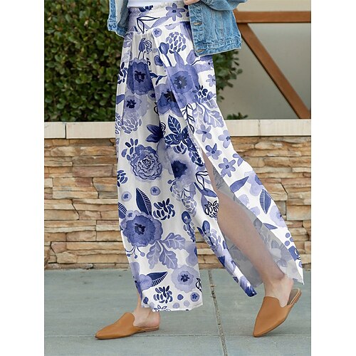 Per donna Plus Size loungewear Pantaloni Fiore decorativo Di tendenza Informale Morbido Interni Giornaliero Da letto Poliestere Traspirante Pantalone lungo Pantalone Estate Primavera Nero Bianco
Per donna Plus Size loungewear Pantaloni Fiore decorativo Di tendenza Informale Morbido Interni Giornaliero Da letto Poliestere Traspirante Pantalone lungo Pantalone Estate Primavera Nero Bianco