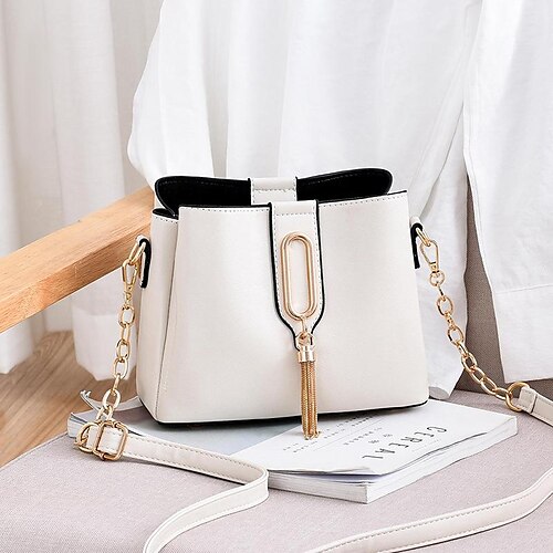 Dame Crossbody taske Skuldertaske bucket poser PVC Daglig Kæde Holdbar Sort Lyserød Vin
Dame Crossbody taske Skuldertaske bucket poser PVC Daglig Kæde Holdbar Sort Lyserød Vin