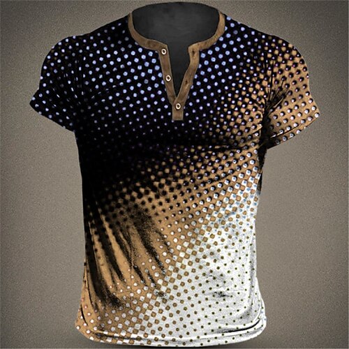 Herre Henly-skjorte Grafisk Geometrisk Henley Klær 3D-utskrift utendørs Daglig Kortermet Knapp ned Trykt mønster Mote Designer Bekvem
Herre Henly-skjorte Grafisk Geometrisk Henley Klær 3D-utskrift utendørs Daglig Kortermet Knapp ned Trykt mønster Mote Designer Bekvem