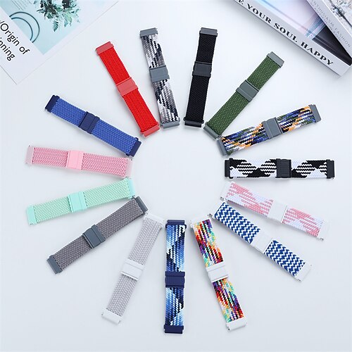 Bracelet de Montre pour Garmin Samsung Huawei Amazfit Polar Xiaomi Ticwatch Galaxy Watch 6 5 Pro 4 Classic 3 Active 2 47/46/45/44/43/42/41/40mm Gear S3 S2 Nylon Remplacement Sangle Libération rapide
Bracelet de Montre pour Garmin Samsung Huawei Amazfit Polar Xiaomi Ticwatch Galaxy Watch 6 5 Pro 4 Classic 3 Active 2 47/46/45/44/43/42/41/40mm Gear S3 S2 Nylon Remplacement Sangle Libération rapide