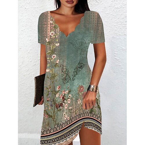 Per donna Vestito casual Abito etnico Abito estivo Floreale Stampa A V Mini abito Vintage Etnico Esterno Giornaliero Manica corta Standard Nero Rosa Verde Estate Primavera S M L XL XXL
Per donna Vestito casual Abito etnico Abito estivo Floreale Stampa A V Mini abito Vintage Etnico Esterno Giornaliero Manica corta Standard Nero Rosa Verde Estate Primavera S M L XL XXL