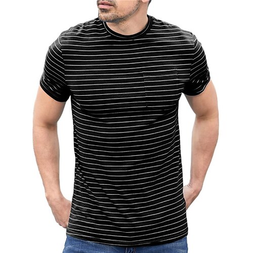 Per uomo maglietta T-shirt A strisce Girocollo Strada Da mare Maniche corte Abbigliamento Di tendenza Originale Essenziale
Per uomo maglietta T-shirt A strisce Girocollo Strada Da mare Maniche corte Abbigliamento Di tendenza Originale Essenziale