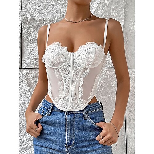 Per donna Corpi sexy Colore puro Di tendenza Amanti caldo Interni Da letto San Valentino Poliestere Traspirante cinghie Senza maniche Senza maniche Estate Primavera Bianco
Per donna Corpi sexy Colore puro Di tendenza Amanti caldo Interni Da letto San Valentino Poliestere Traspirante cinghie Senza maniche Senza maniche Estate Primavera Bianco